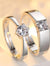 Charm Couple's Ring Set - Silver Plated | 2 Pcs Easy Wear Design