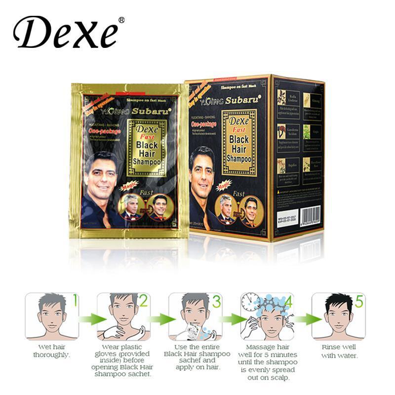 Fast Black Hair Shampoo 2 Sachets for Men